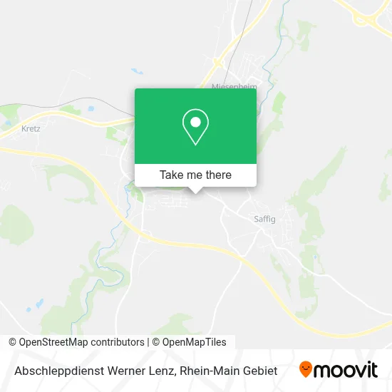 Abschleppdienst Werner Lenz map