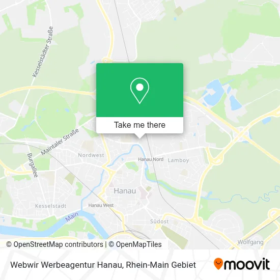 Webwir Werbeagentur Hanau map