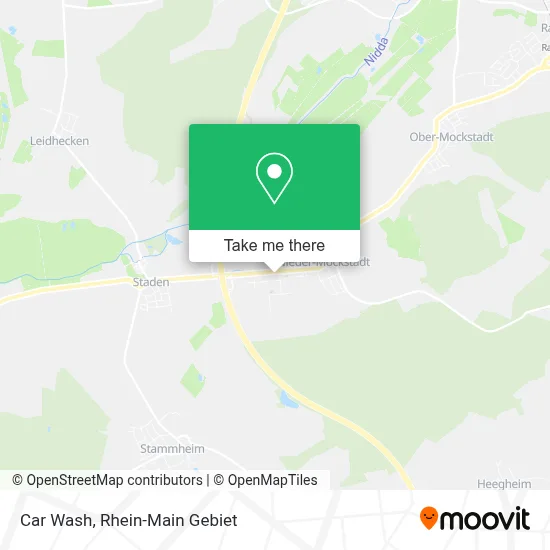 Car Wash map