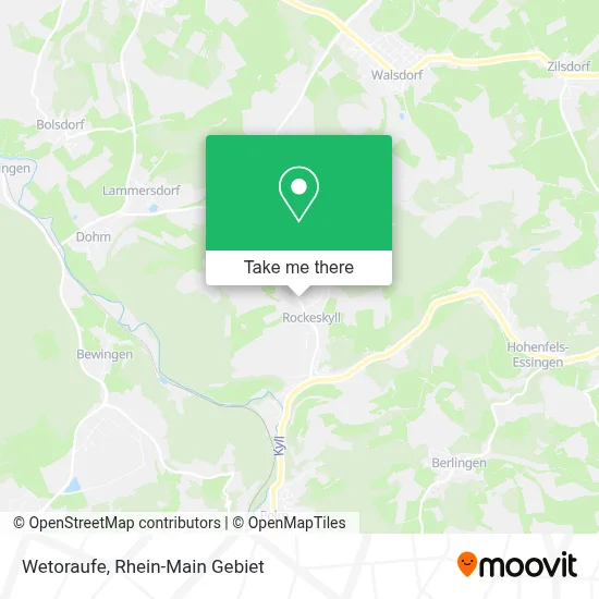 Wetoraufe map