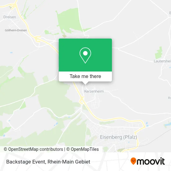 Backstage Event map