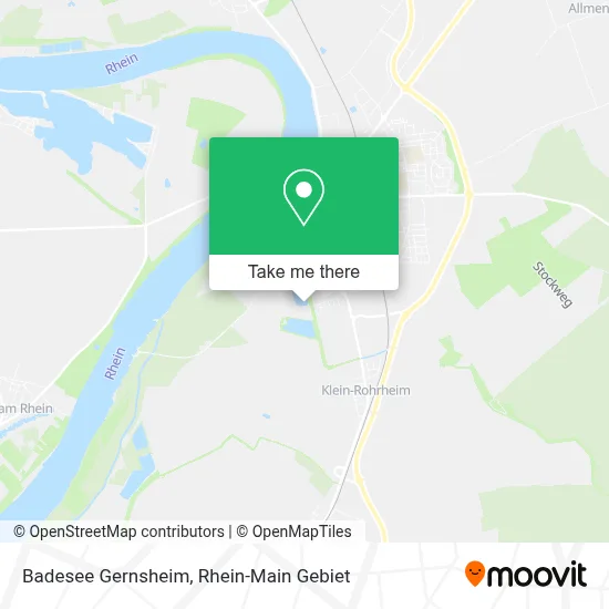 Badesee Gernsheim map