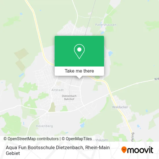 Aqua Fun Bootsschule Dietzenbach map