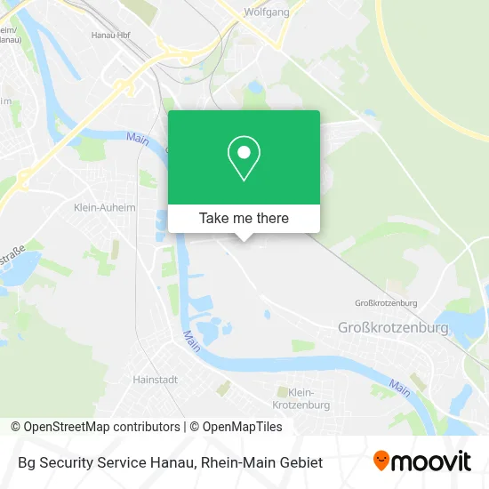 Bg Security Service Hanau map