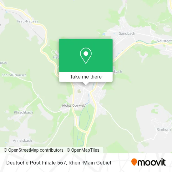 Deutsche Post Filiale 567 map