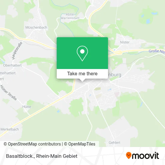 Basaltblock. map