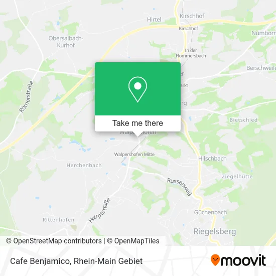 Cafe Benjamico map