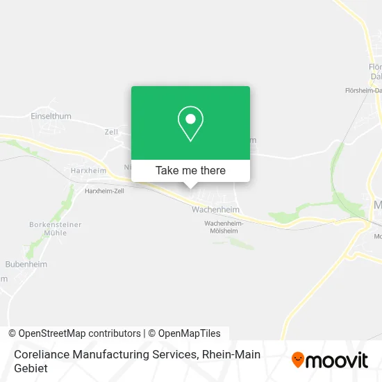 Coreliance Manufacturing Services map