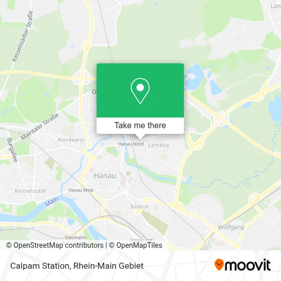 Calpam Station map