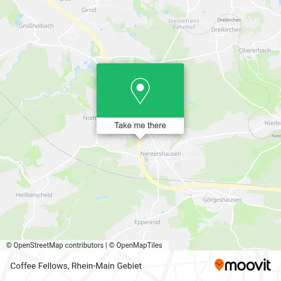 Coffee Fellows map