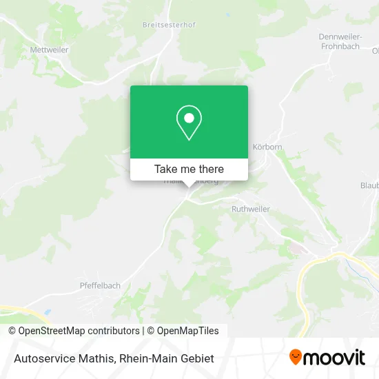 Autoservice Mathis map