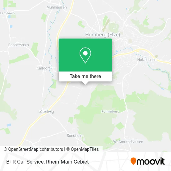 B+R Car Service map
