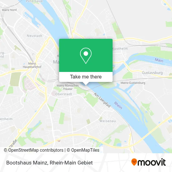 Bootshaus Mainz map