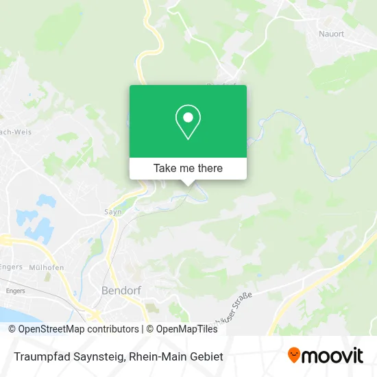 Traumpfad Saynsteig map