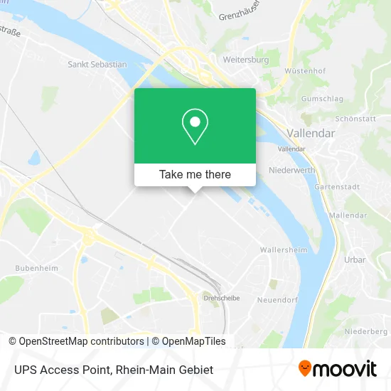 Ups Access Point map