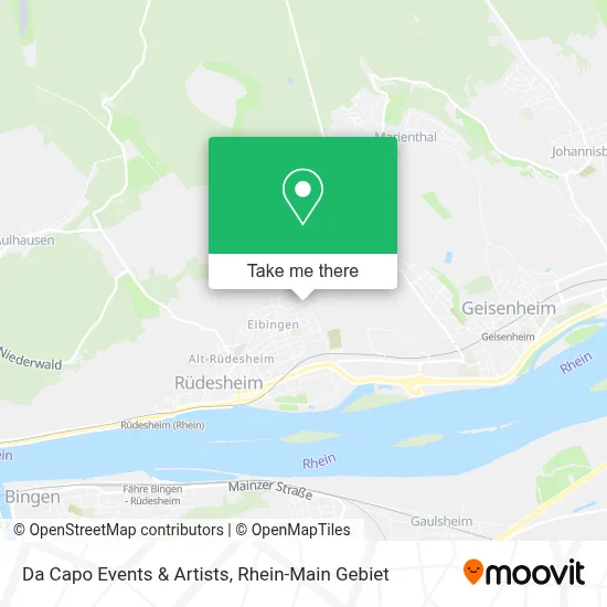 Da Capo Events & Artists map