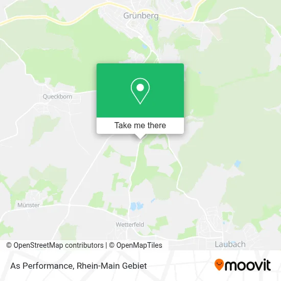 As Performance map