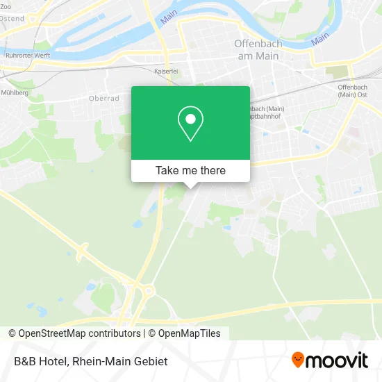 B&B Hotel map