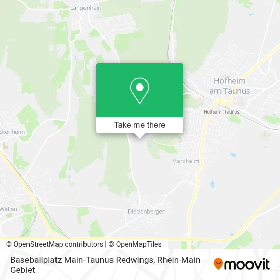 Baseballplatz Main-Taunus Redwings map