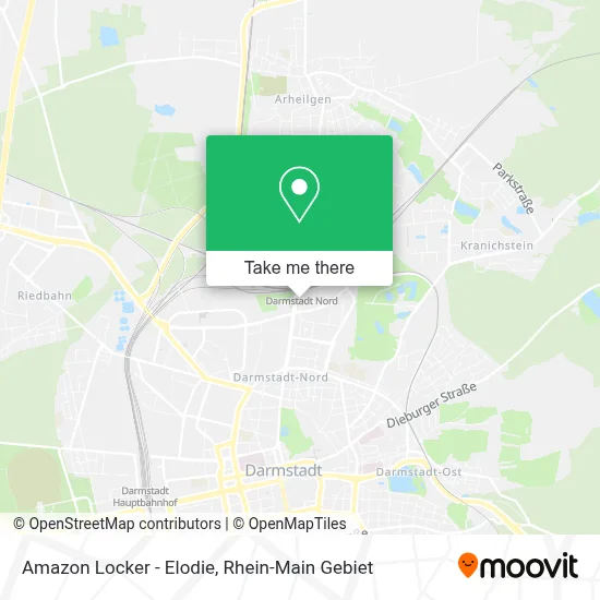 Amazon Locker - Elodie map