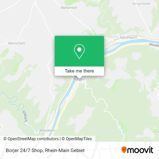 Borjer 24/7 Shop map