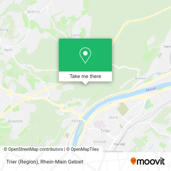 Trier (Region) map