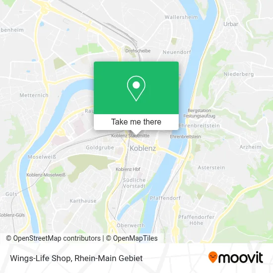 Wings-Life Shop map
