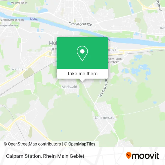 Calpam Station map