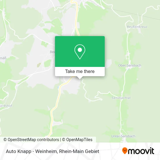 Auto Knapp - Weinheim map