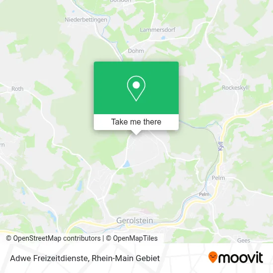 Adwe Freizeitdienste map
