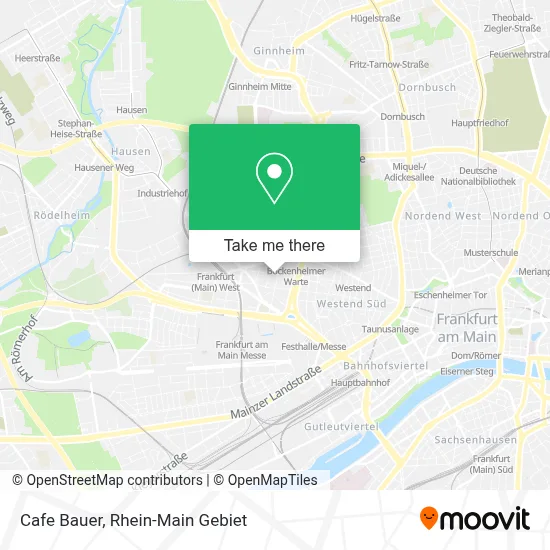 Cafe Bauer map