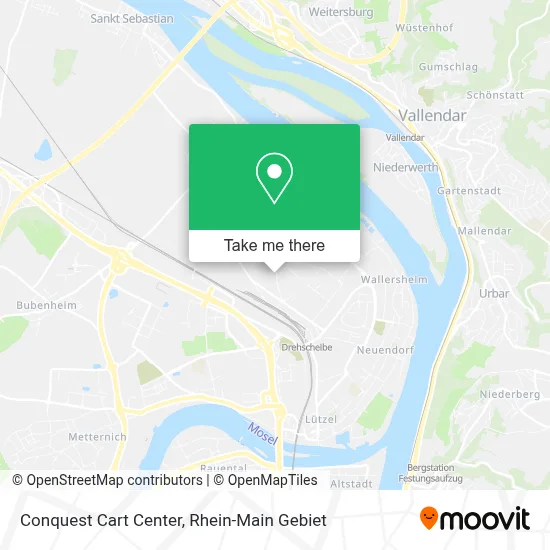 Conquest Cart Center map