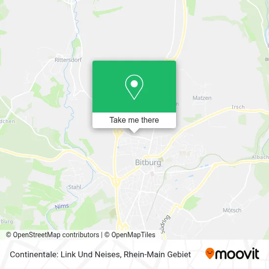 Continentale: Link Und Neises map
