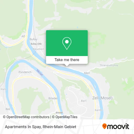 Apartments In Spay map
