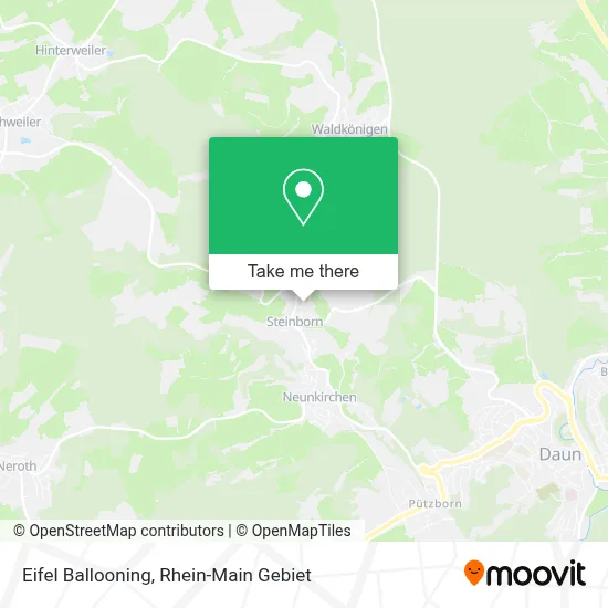 Eifel Ballooning map