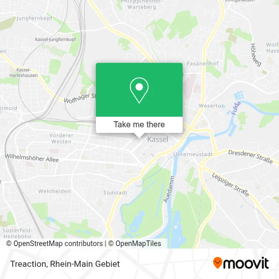 Treaction map