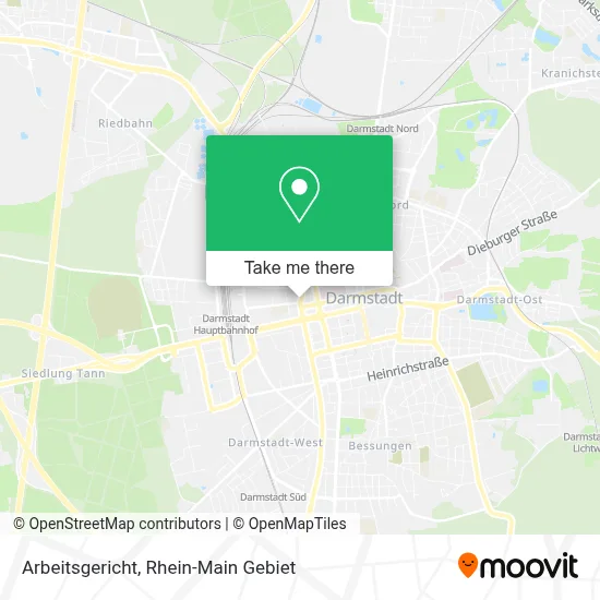 Arbeitsgericht map