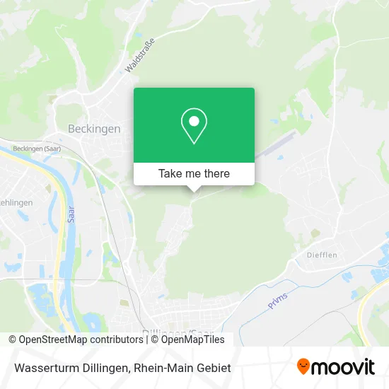 Wasserturm Dillingen map