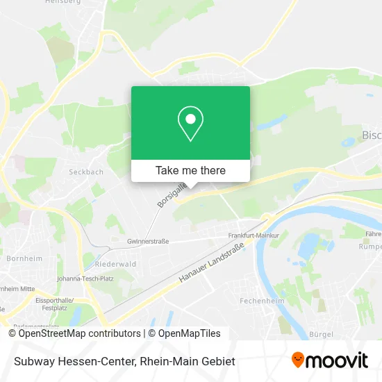 Subway Hessen-Center map