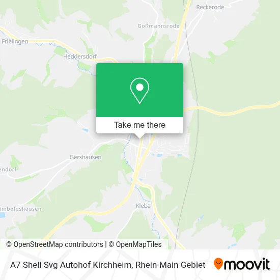 A7 Shell Svg Autohof Kirchheim map