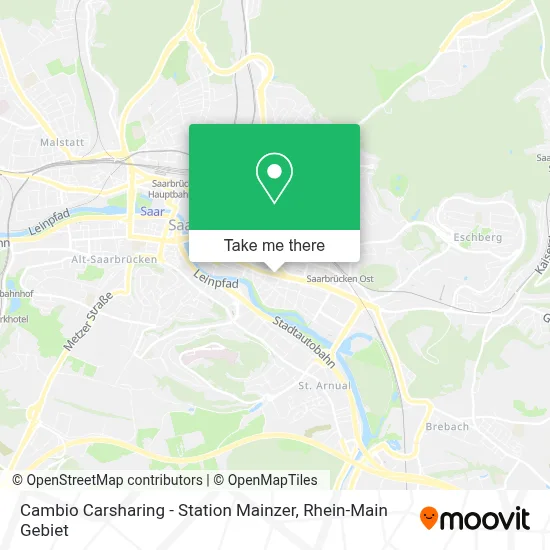 Cambio Carsharing - Station Mainzer map
