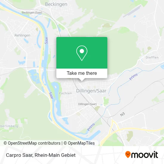 Carpro Saar map