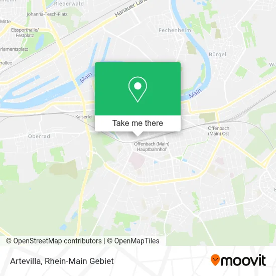 Artevilla map
