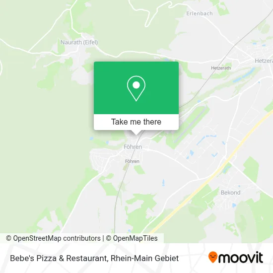 Bebe's Pizza & Restaurant map