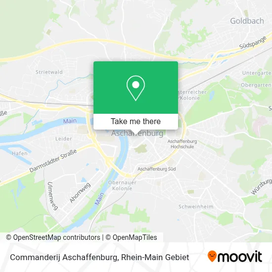 Commanderij Aschaffenburg map