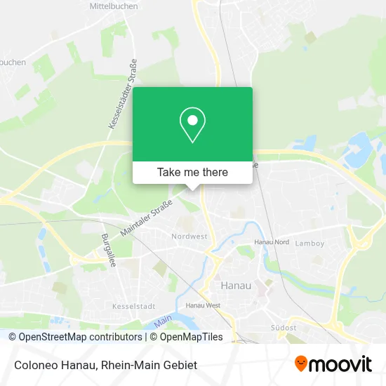 Coloneo Hanau map