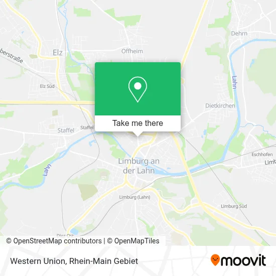 Western Union map