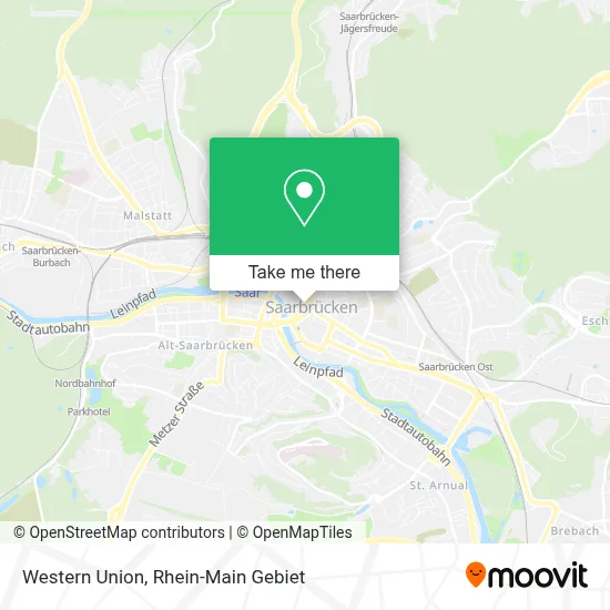 Western Union map