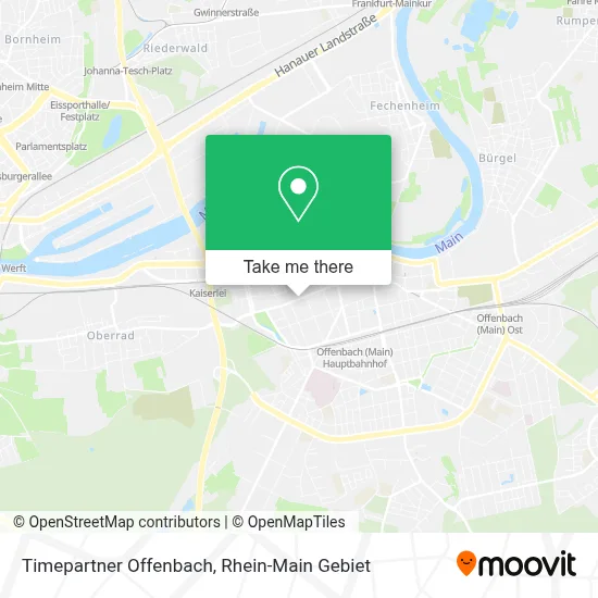 Timepartner Offenbach map