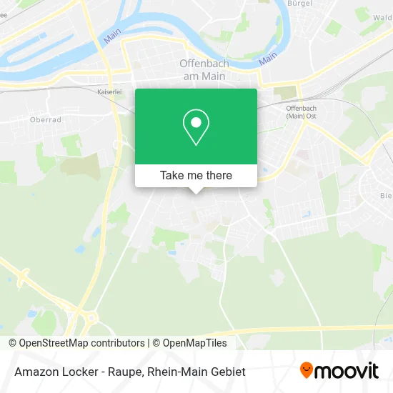 Amazon Locker - Raupe map